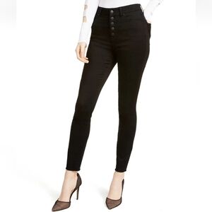 Rewash Button Fly High Rise Rip Skinny Jeans Pants